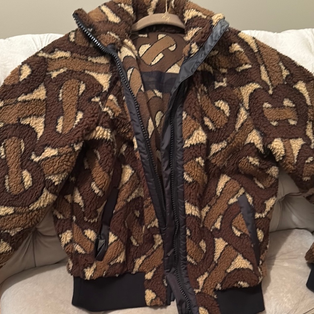 Brown and Tan Patterned Jacket